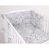 Universal Bettumrandung für Babybett - Bubbles grau