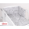 Universal Bettumrandung für Babybett - Bubbles grau