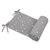 Universal Bettumrandung für Babybett - mini Sternchen weiß