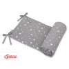 Universal Bettumrandung für Babybett - mini Sternchen weiß
