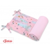Universal Bettumrandung für Babybett - Monde rosa