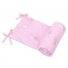 Universal Bettumrandung für Babybett - rosa rabbits
