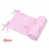 Universal Bettumrandung für Babybett - rosa rabbits
