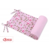 Universal Bettumrandung für Babybett - rosa Schmetterlinge
