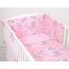 Universal Bettumrandung für Babybett - unicorn rosa