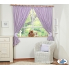 Vorhänge für Babyzimmer - Gute Nacht lila