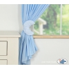 Vorhänge für Kinderzimmer - Gute Nacht blau