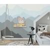 Wandregal für das Kinderzimmer - Graue Katze