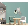 Wandregal für das Kinderzimmer - Teddybär- Boy