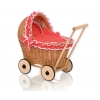 Weide Puppenwagen Bettwäsche Rot mit Punktmuster nr 1702-763