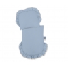Weide Puppenwagen Grau pastellblau Bettwäsche Set