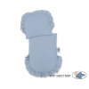 Weide Puppenwagen Grau pastellblau Bettwäsche Set