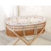 Weidenkorb im Boho-Stil für Babys Baumwolle Polsterung - Wald Delikatesse