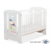 Weiß Babybett 120x60cm Esel Luca nr 5011-07-814