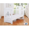 Weiß Babybett 120x60cm Glamour Grau Graphik