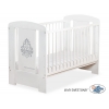 Weiß Babybett 120x60cm Glamour Grau Graphik