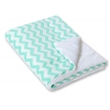 Wendedecke doppelseitig minky - Chevron minze