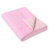 Wendedecke doppelseitig minky - Rosa Sternchen