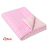 Wendedecke doppelseitig minky - Rosa Sternchen