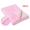 Wendedecke doppelseitig minky - Rosa Sternchen