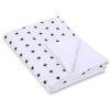 Wendedecke doppelseitig minky - Schwarze Sternchen