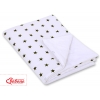 Wendedecke doppelseitig minky - Schwarze Sternchen