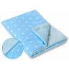 Wendedecke doppelseitig minky - Sternchen blau