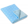 Wendedecke doppelseitig minky - Sternchen blau