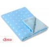 Wendedecke doppelseitig minky - Sternchen blau