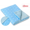 Wendedecke doppelseitig minky - Sternchen blau