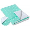 Wendedecke doppelseitig minky - Sternchen minze