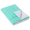 Wendedecke doppelseitig minky - Sternchen minze