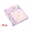 Wendedecke doppelseitig mit Pompoms (mit Minky) -Ballerinen lila