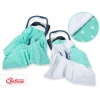 Wendedecke für Babysitz - Sternchen minze