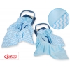 Wendedecke für Kindersitz - Chevron blau
