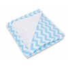 Einschlagdecke für Kindersitz - Chevron blau-weiß