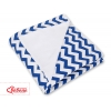 Einschlagdecke für Kindersitz - Chevron duneklblau