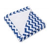 Einschlagdecke für Kindersitz - Chevron duneklblau