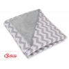 Einschlagdecke für Kindersitz - Chevron grau