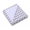 Einschlagdecke für Kindersitz - Chevron grau