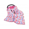 Wendedecke für Kindersitz - flamingo