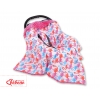 Wendedecke für Kindersitz - flamingo