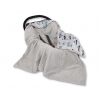 Wendedecke für Kindersitz - grau Hasen/grau