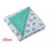 Wendedecke für Kindersitz - Igel mint