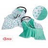 Wendedecke für Kindersitz - Igel mint