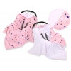Wendedecke für Kindersitz - rosa-blaue Sternen