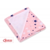 Wendedecke für Kindersitz - rosa-blaue Sternen