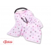 Wendedecke für Kindersitz - Rosa-graue Sternen