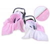 Einschlagdecke für Kindersitz - Sternchen rosa