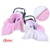 Einschlagdecke für Kindersitz - Sternchen rosa